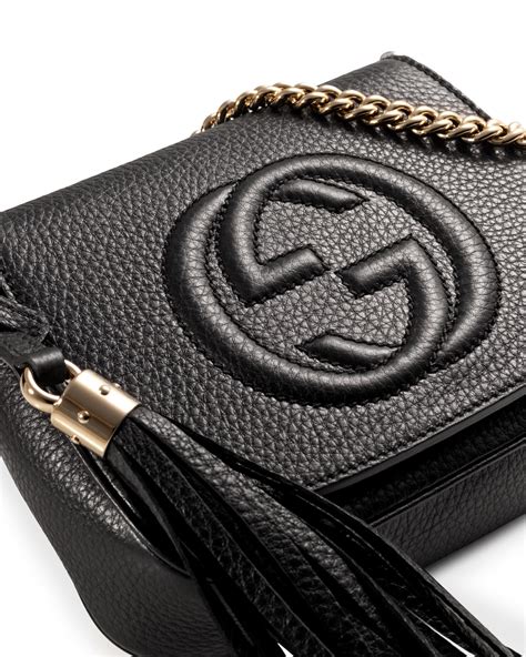 crossbody gucci black bag|Gucci small black crossbody bag.